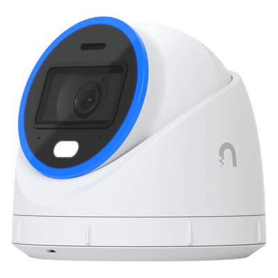 UBIQUITI - Cámara IP Turret / 4K 8 Megapixel / Ángulo Ultra-Ancho 109.9° / IR 40 m (131.2 ft) / AI Reconocimiento Facial y de Matrículas / LED Visión Nocturna a Color / Audio Bidireccional / IP66 IK08 / PoE+