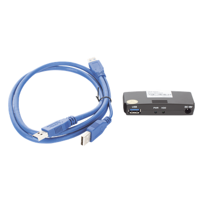 EPCOM - Lector Externo de Disco Duro / USB 3.0 200 Mbps / USB 2.0 40 Mbps / Aluminio / -10°C a 70°C / 12VDC 1A