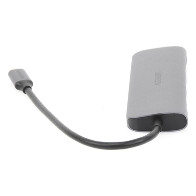 UGREEN - HUB USB-C Multipuertos / HDMI 4K@30Hz  / 3 Puertos USB-A 3.0 / Lector Tarjeta SD+TF (Uso Simultáneo) / 6 en 1 / Carcasa de Aluminio.