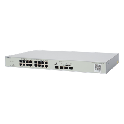 RUIJIE - Switch Multi-Gigabit PoE++ / 16 Puertos 2.5G / 4 Puertos SFP+ 10G / 370W / Capa 2 / 160 Gbps / 1U Rack
