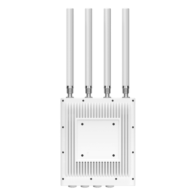 TP-LINK - Access Point Wi-Fi 6 Exterior / AX3600 / 3.6 Gbps / 4x4 MU-MIMO / 1000 Dispositivos / IP68 / -40°C a +70°C / 6 kV Protección Rayos / 10G SFP+ / 2.5G PoE-In