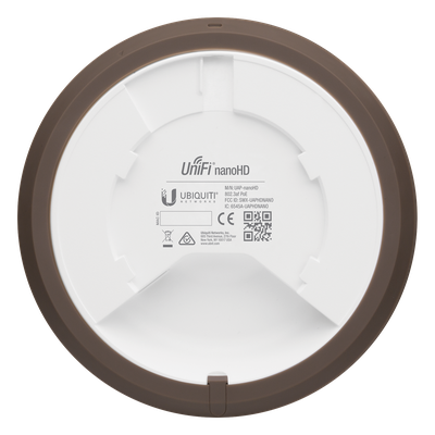 UBIQUITI - Máscara decorativa / Diseño madera / 160 x 160 mm (6.30 x 6.30') / Paquete 3 unidades / Perfil bajo / UAP-nanoHD