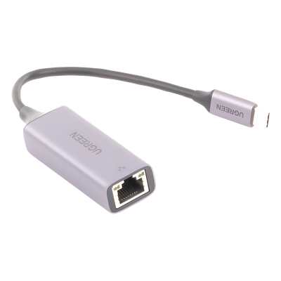UGREEN - Adaptador de Red / USB-C 3.1 a RJ45 / 5 Gbps / 10/100/1000 Mbps / Thunderbolt 3 / Cable 10 cm (0.33 ft)
