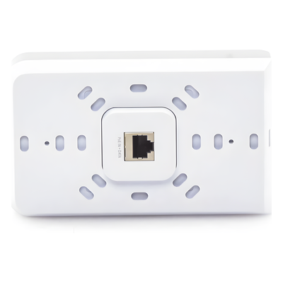 UBIQUITI - Access Point UniFI doble banda cobertura 180º, MI-MO 2x2 diseño placa de pared con dos puertos adicionales, hasta 100 usuarios Wi-Fi
