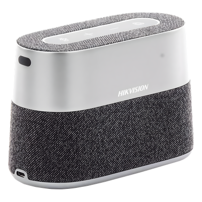HIKVISION - Micrófono y Bocina para Videoconferencia / 8 Micrófonos Omnidireccional 360° / Bluetooth 5 m (16.4 ft) / Cancelación de Eco y DNR / USB-C Plug-and-Play / Compatible con Zoom, Webex, Skype