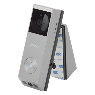 EZVIZ - Videoportero IP de Batería / Dual Cámara 3 MP + 2 MP / Panel Solar 1.2W / IR 6 m (19.7 ft) / IP65 / Audio Bidireccional / Wi-Fi