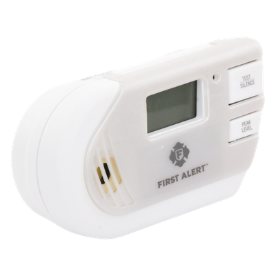 FIRST ALERT - Detector Combo de Gases / Metano, Propano y CO / Pantalla Digital Retroiluminada / 85 dB / 120 Vca con Batería de Respaldo