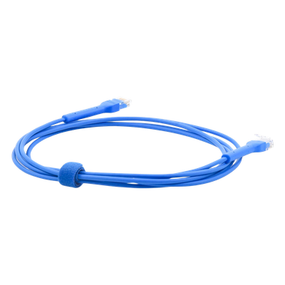 UBIQUITI - Cable Ethernet Cat6 / 2 m (6.56 ft) / RJ45 Flexible / Prueba Fluke / Diámetro Ultrafino / Azul