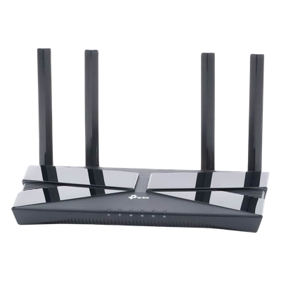 TP-LINK - Router WiFi 6 de Doble Banda / AX 3000 Mbps / 4 Puertos LAN Gigabit / 4 Antenas de Alto Rendimiento / 0.85 x 0.44 x 0.14 pies