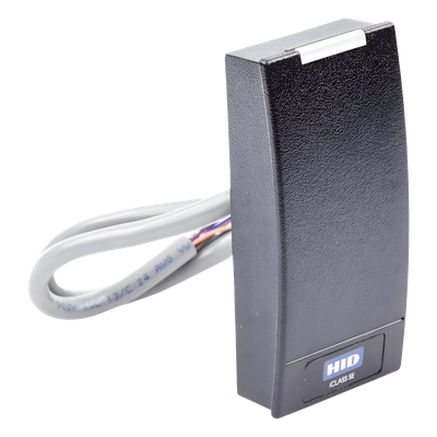 HID - Lector de Acceso Multiformato / iCLASS SEOS / MIFARE Classic DESFire / NFC Móvil / Wiegand / 5-16 VDC / 4.8 x 10.3 x 2.3 cm