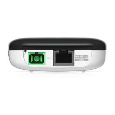 UBIQUITI - ONU GPON / 2.5 GbE RJ45 / 1.2 Gbps Upstream / 2.5 Gbps Downstream / Alcance 20 km (12.4 mi) / PoE 24 VCC