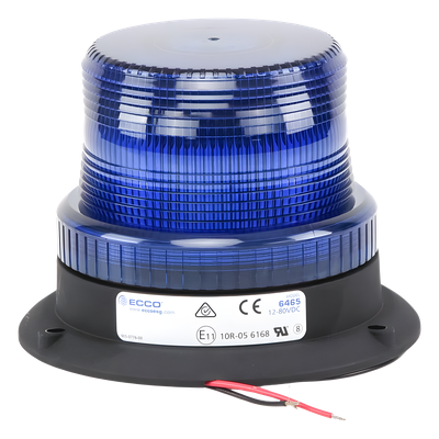 ECCO - Mini Burbuja LED / 3 LEDs Ultra Brillantes / 12-80 VCC / Destello 75 FPM / SAE J845 Clase III / Policarbonato Resistente a Impactos / 5.1" x 3.9"