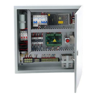 ACCESSPRO - Controlador de Bolardos Hidráulicos / 220 VAC / 4 Bolardos Simultáneos / Activación por Contacto Seco / Entrada de Seguridad Antiobstáculos