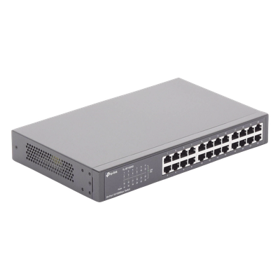 TP-LINK - Switch no administrable / 24 puertos 10/100 Mbps / 35.7 Mpps / Escritorio o rack