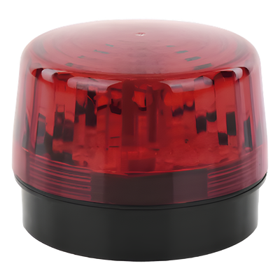 SFIRE - Luz Estroboscópica LED / 35 LEDs / 8 Patrones de Parpadeo / IP66 / 12-24 Vcc/Vca / Batería de Respaldo 9V