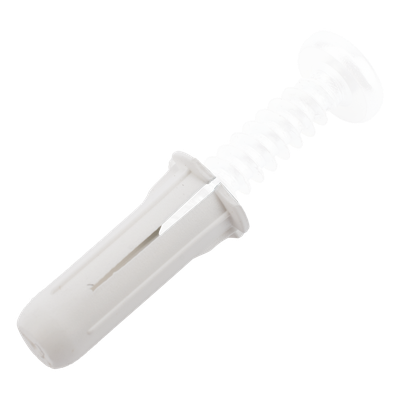 THORSMAN - Taquete de Fijación / Doble Expansión Multidireccional / Tornillo 8 mm x 3/4" (19.1 mm) / Polietileno HDPE / 100 Piezas / -50°C a +80°C