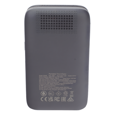 UGREEN - Inflador de Neumáticos Portátil / 150 PSI / Flujo 15 L/min / Batería 5000 mAh / Luz LED de Emergencia
