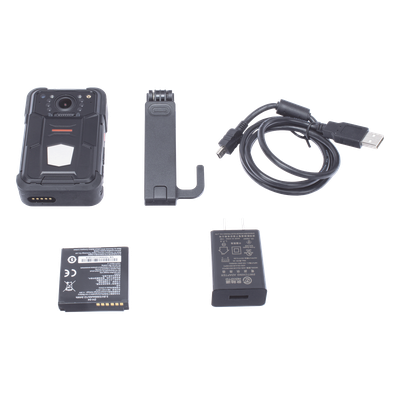 HIKVISION - Body Camera Portátil / Grabación a 2K / Pantalla 2.4" LCD / IP67 / H.265 / 32 GB de Almacenamiento / GPS / WIFI / 3G y 4G / Fotos de Hasta 30 Megapixel / Micrófono Integrado