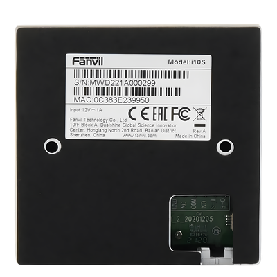 FANVIL - Intercomunicador IP / PoE / 2 Líneas SIP / 1 Relevador / 1 Puerto Entrada / IP54 / Montaje Pared