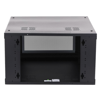 LINKEDPRO - Gabinete de Pared / 6U / 19 in / 635 mm (2.08 ft) Profundidad / Cristal Templado / Acero Calibre 18 / 100 kg Carga