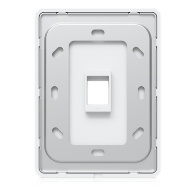 UBIQUITI - Placa Keystone / 1 Puerto / Superficie Pintable / Montaje Vertical / 4 Piezas / Policarbonato y Acero SGCC