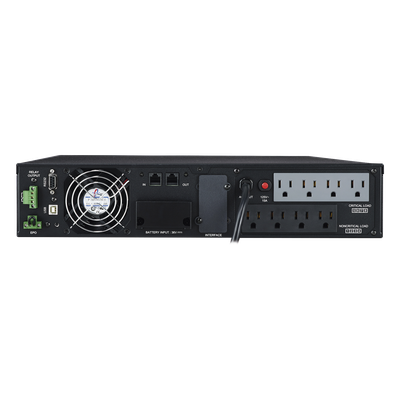 CYBERPOWER - UPS Online Doble Conversión / 1500 VA / 1350 W / Onda Senoidal Pura / Rack o Torre 2 UR / 8 Tomas NEMA 5-15R / Entrada 120 Vca