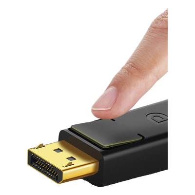 UGREEN - Cable DisplayPort 1.2 / 5 m (16.40 ft) / 4K@60Hz / 2K@144Hz / 28AWG OFC / Triple Blindaje / Botón de Liberación