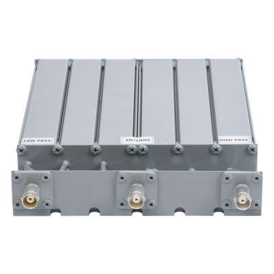 EPCOM INDUSTRIAL - Duplexer SYSCOM en UHF, 6 Cav. 440-470 MHz, 50 Watt, 5 MHz Sep. Rechazo de Banda, BNC Hembras.