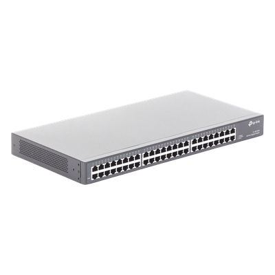 TP-LINK - Switch / 48 Puertos Gigabit / 10/100/1000 Mbps / Green Ethernet / Rack o Escritorio