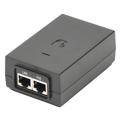 UBIQUITI - Adaptador PoE / 24 VDC 1.0 A / Gigabit 10/100/1000 Mbps / Protección ESD / Montaje en Pared / 0-40°C
