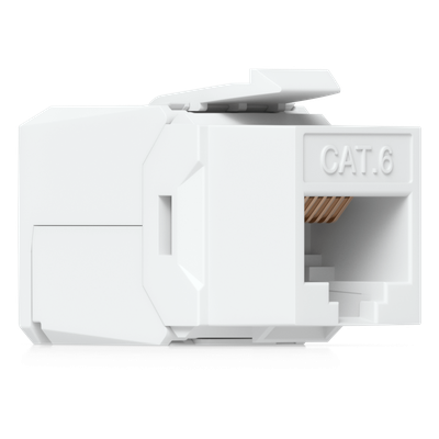 UBIQUITI - Keystone Jack / Cat6 / Terminación IDC / Snap-In / 12 Piezas