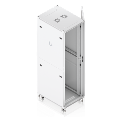 UBIQUITI - Gabinete Rack de Piso / 42U / 600 x 800 mm (31.5 in) / 800 kg (1763.7 lb) / Puerta de Vidrio Templado / Ventiladores Integrados / Ruedas con Bloqueo