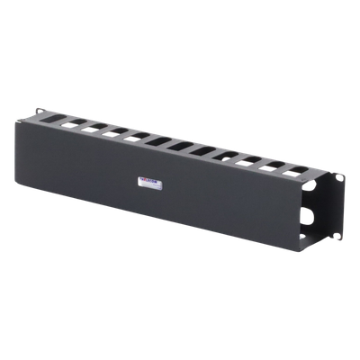 THORSMAN - Organizador de Cables Horizontal / 19" / 2UR / Acero Calibre 18 / Tapa PVC / 2.52' (30.24 in) de Profundidad