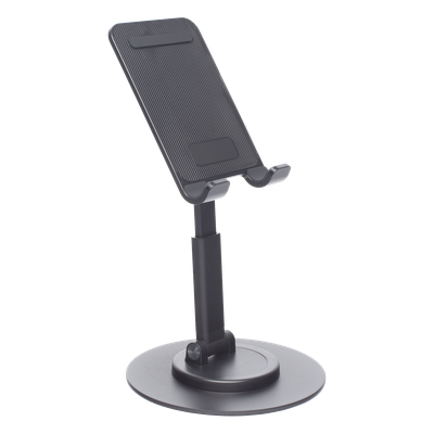 UGREEN - Soporte para Dispositivo Móvil / Rotación 360° / Altura Ajustable 17-20 cm (6.7-7.9 in) / Ángulo 0-130° / Plegable 4.32 cm (1.7 in) / Aluminio