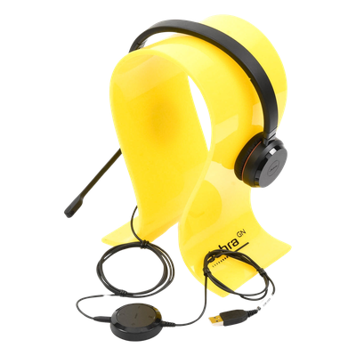 JABRA - Auricular Profesional UC / Conectividad Dual USB y 3.5 mm / Micrófono con Cancelación de Ruido / Controlador en Cable con LED / Plug and Play