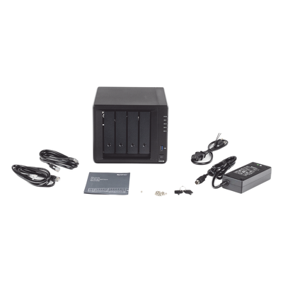 SYNOLOGY - Servidor NAS de escritorio con 4 bahías / Expandible a 9 bahías / Hasta 144 TB
