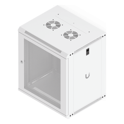 UBIQUITI - Gabinete Rack 12U / 550x450 mm / Montaje Pared / Puerta Perforada / 2 pies (635 mm) Alto