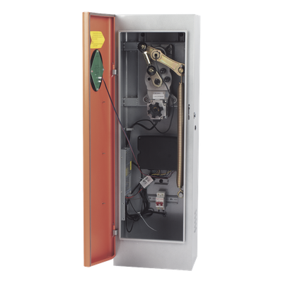 ACCESSPRO - Barrera Vehicular / Motor Brushless / Brazo 6 m (19.7 ft) / Velocidad 3-6 s / 110 VAC / -35°C a 60°C / Configurable Izquierda o Derecha