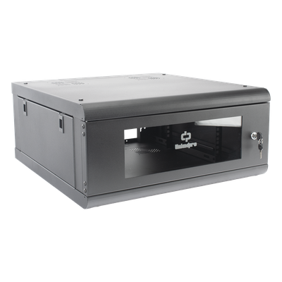LINKEDPRO - Gabinete de Pared / 4U / 635mm (2.08 ft) Profundidad / Cristal Templado / Acero Reforzado
