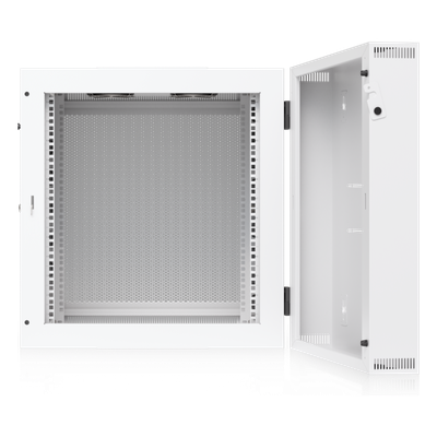 UBIQUITI - Gabinete Rack 12U / Montaje en Pared / Puerta Trasera Abatible / Ventilación Activa / Paneles con Cerradura / 600 x 700 x 639 mm (23.6 x 27.6 x 25.2")