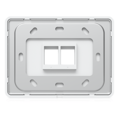 UBIQUITI - Placa de Pared Keystone / 2 Puertos / Horizontal / Superficie Pintable / 4.4 x 3.2 x 0.12 in / Paquete 4 Piezas