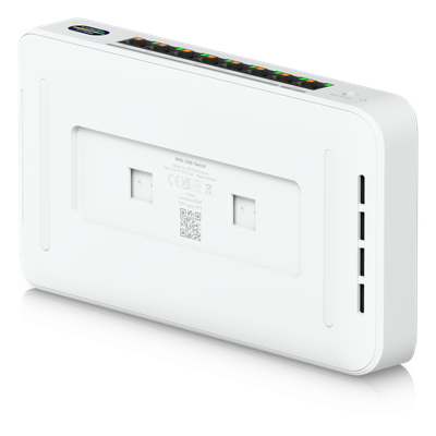 UBIQUITI - Switch PoE+ / 8 Puertos Multi-Gig / 1 x 10 GbE y 7 x 2.5 GbE / Wi-Fi 7 / 6 GHz / 30 W por Puerto / Compacto