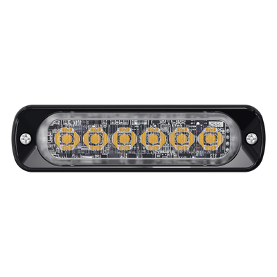 SIGNALPRO - Luz Auxiliar LED / 6 LEDs / Certificación SAE Clase 1 y ECE R65 / Sincronización 15 Unidades / Perfil Bajo 9 mm / Aluminio Sólido