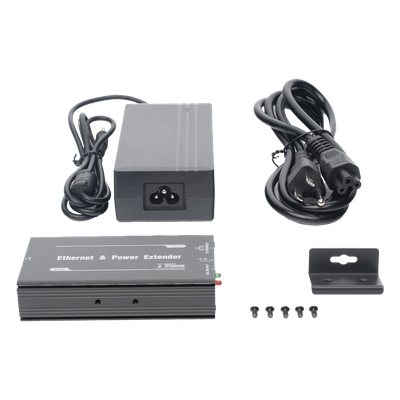 EPCOM TITANIUM - Receptor PoE Extensor / 1 Puerto / Alcance 600 m (1968.5 ft) / 60 W / 100 Mbps / Cascada 4 Nodos / Cat 5e/6