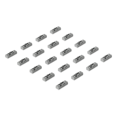 UBIQUITI - Kit de Insertos de Montaje para Rack / 1U y 2U / 20 Piezas / Carga 10 kg / Riel hasta 2.2 mm / Termoplástico PA66