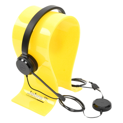 JABRA - Auricular Profesional UC / Conectividad Dual USB y 3.5 mm / Micrófono con Cancelación de Ruido / Controlador en Cable con LED / Plug and Play