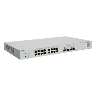RUIJIE - Switch Multi-Gigabit PoE++ / 16 Puertos 2.5G / 4 Puertos SFP+ 10G / 370W / Capa 2 / 160 Gbps / 1U Rack