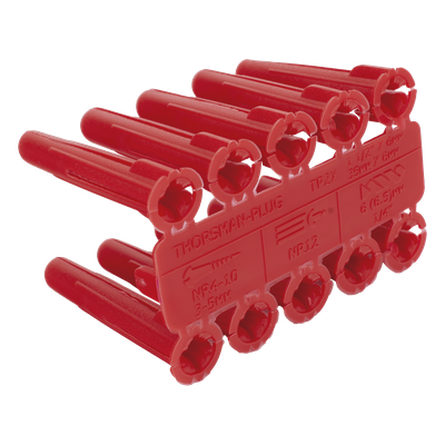 THORSMAN - Taquete de Anclaje / 1/4" / Doble Expansión Multidireccional / Carga 60 kg / HDPE Resistente / Paquete 100 Piezas