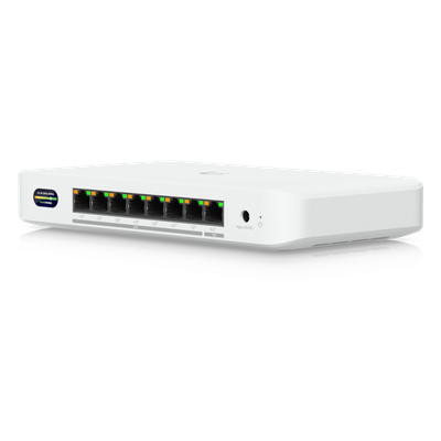UBIQUITI - Switch PoE+ / 8 Puertos Multi-Gig / 1 x 10 GbE y 7 x 2.5 GbE / Wi-Fi 7 / 6 GHz / 30 W por Puerto / Compacto