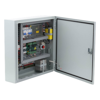 ACCESSPRO - Controlador de Bolardos Hidráulicos / 220 VAC / 4 Bolardos Simultáneos / Activación por Contacto Seco / Entrada de Seguridad Antiobstáculos